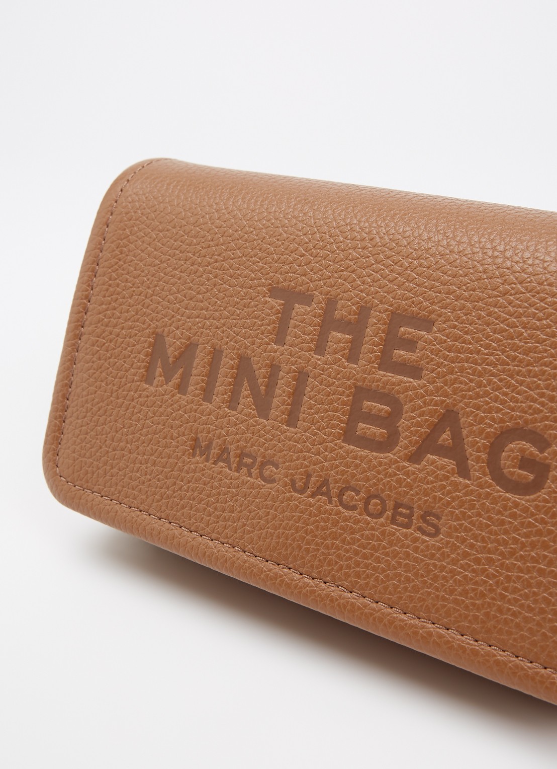 Marc Jacobs The Mini crossbodytas met logo  - detail 3 roestbruin