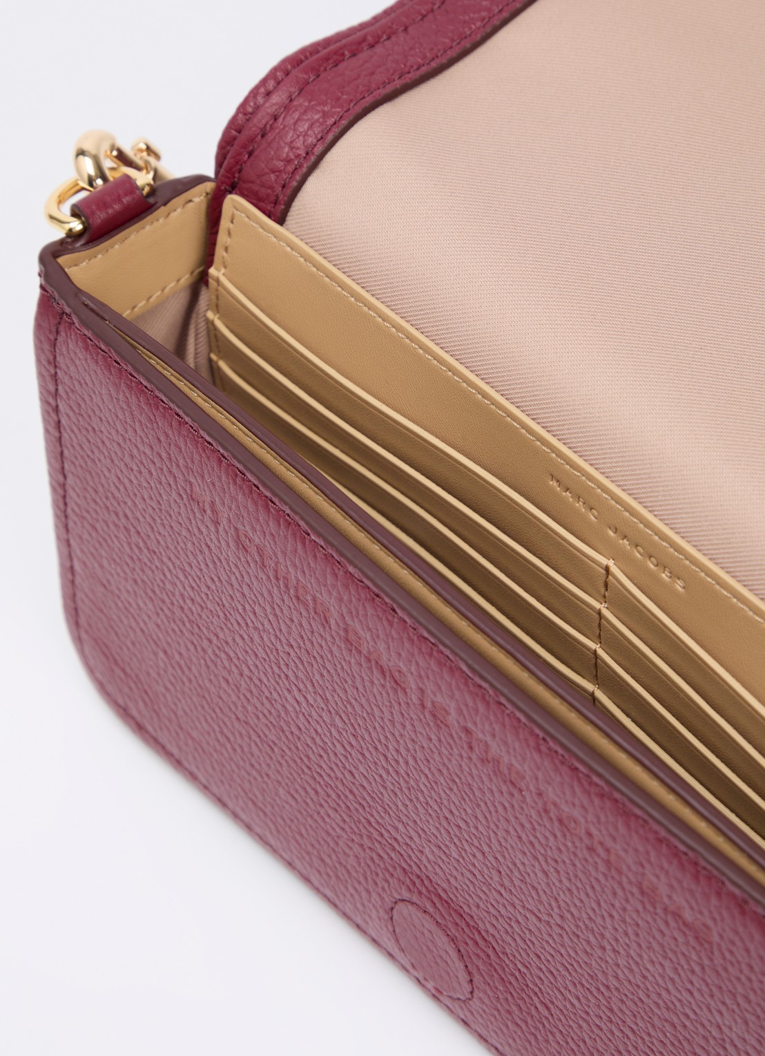 Marc Jacobs The Mini crossbodytas met logo  - detail 4 rood