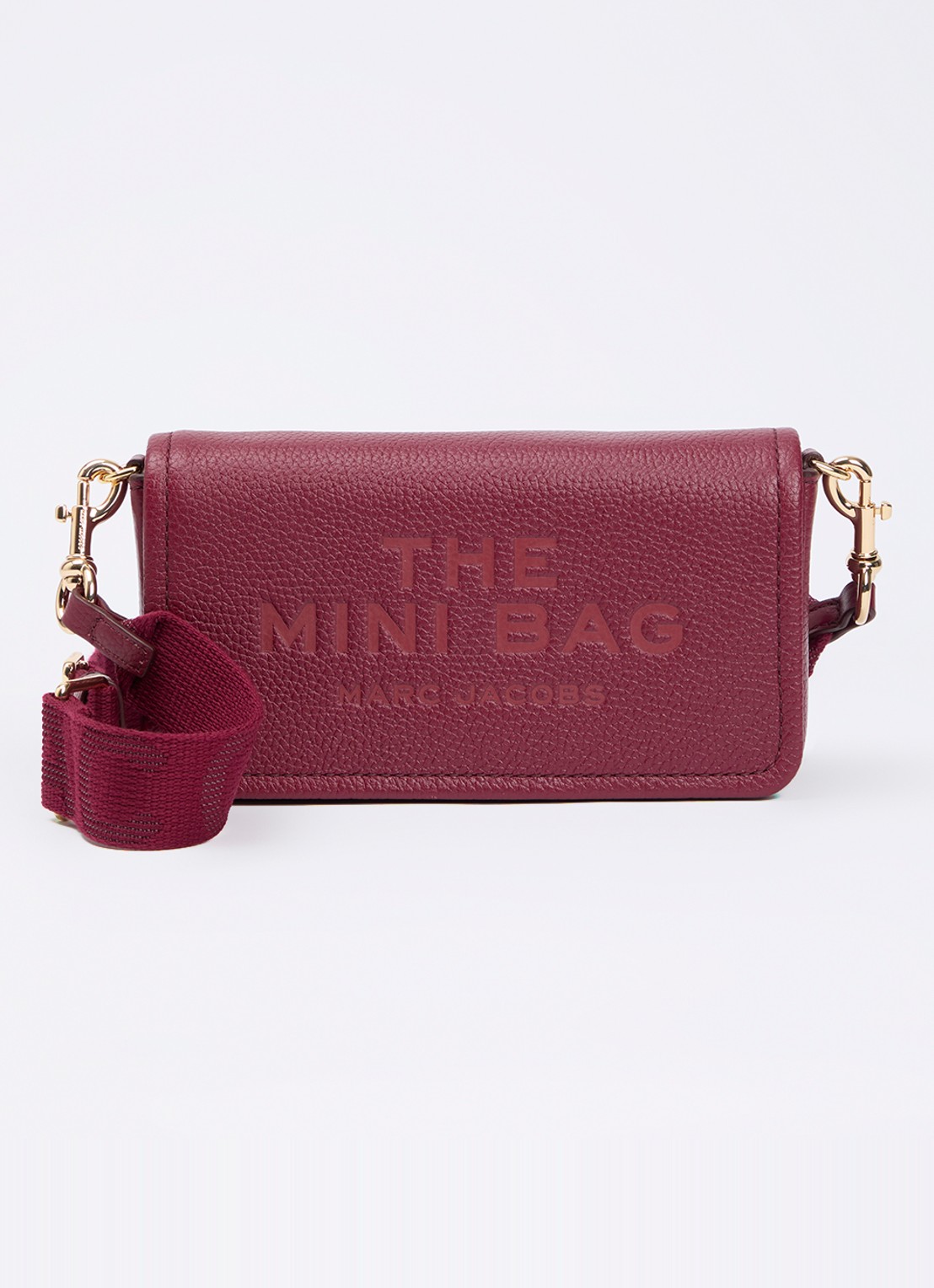 Marc Jacobs The Mini crossbodytas met logo  - voorkant rood