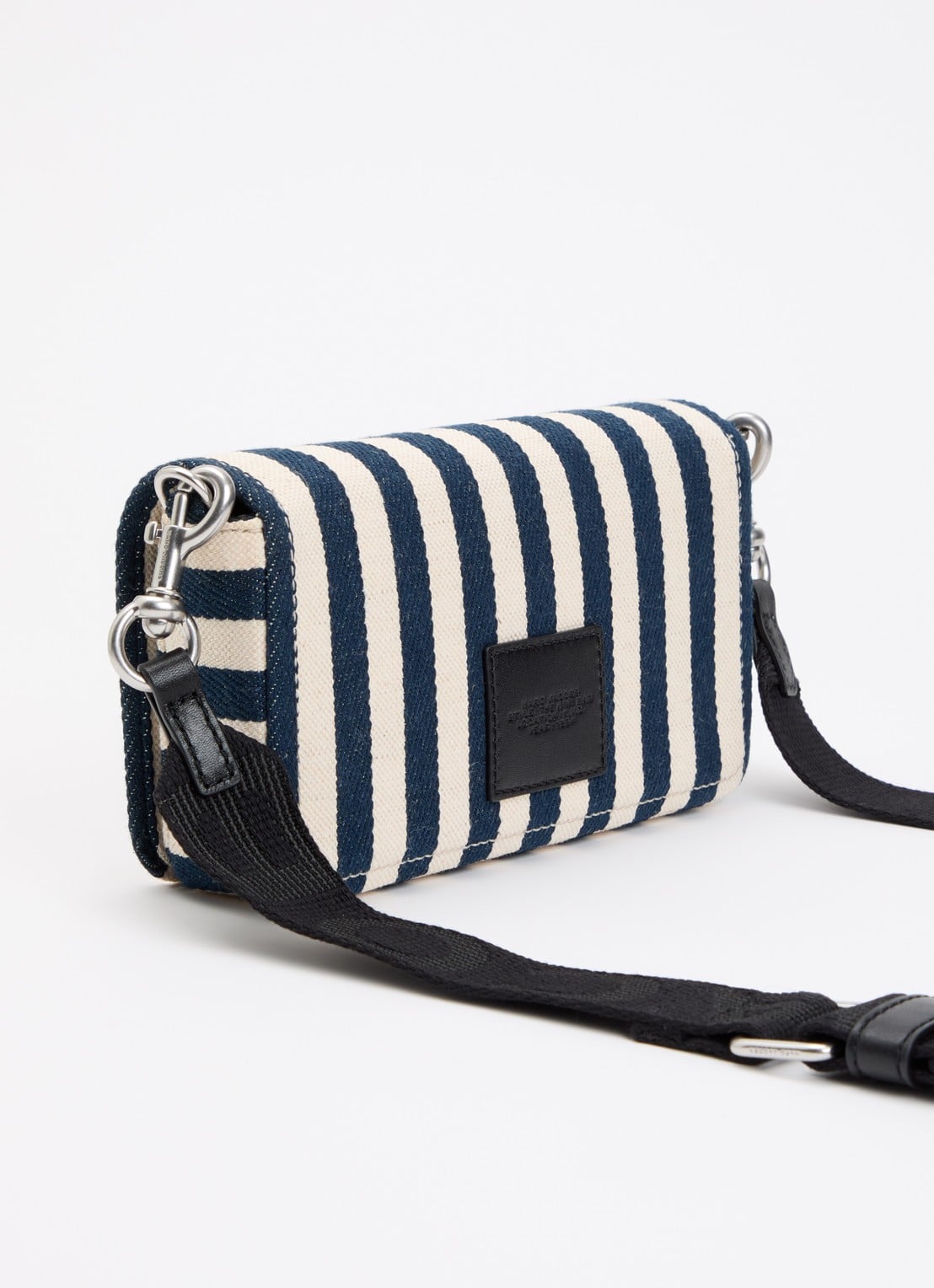 Marc Jacobs The Mini crossbodytas met logo  - achterkant donkerblauw