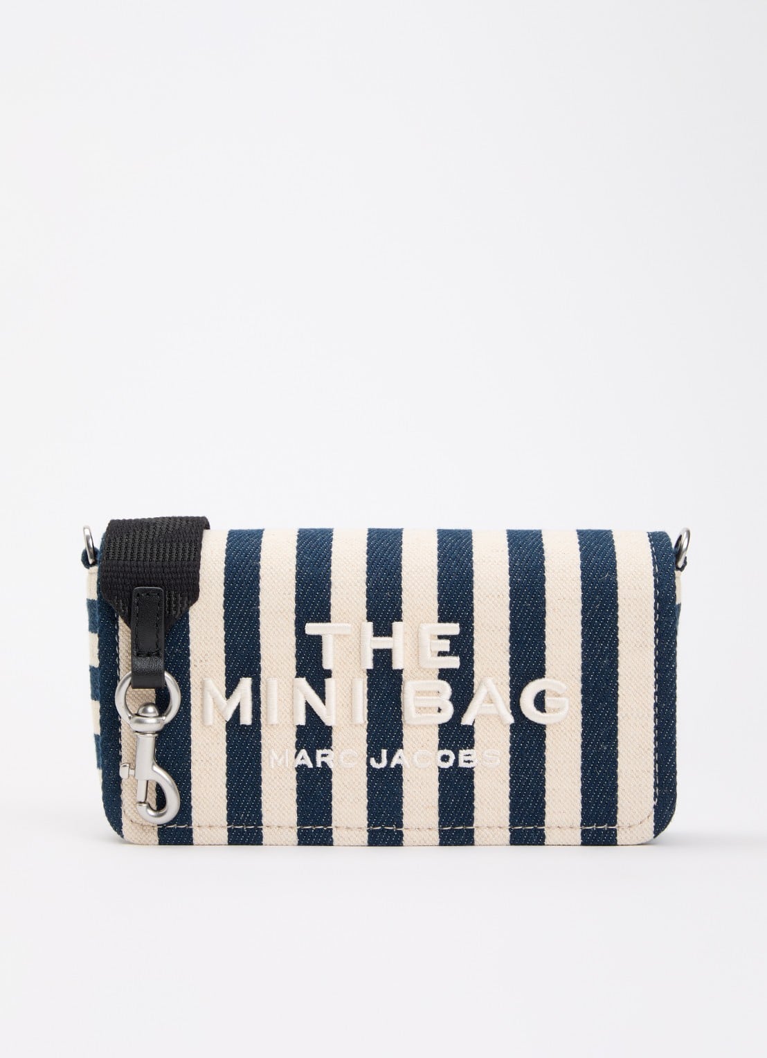 Marc Jacobs The Mini crossbodytas met logo  - voorkant 6 donkerblauw