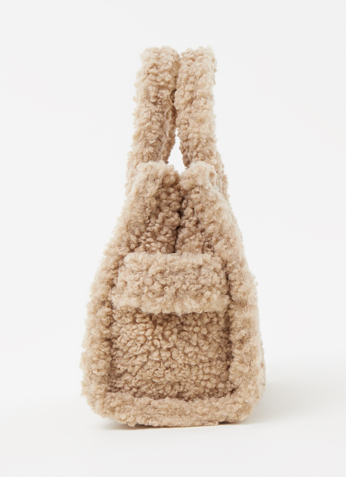 Marc Jacobs The Mini Tote handtas van teddy - detail 5 beige
