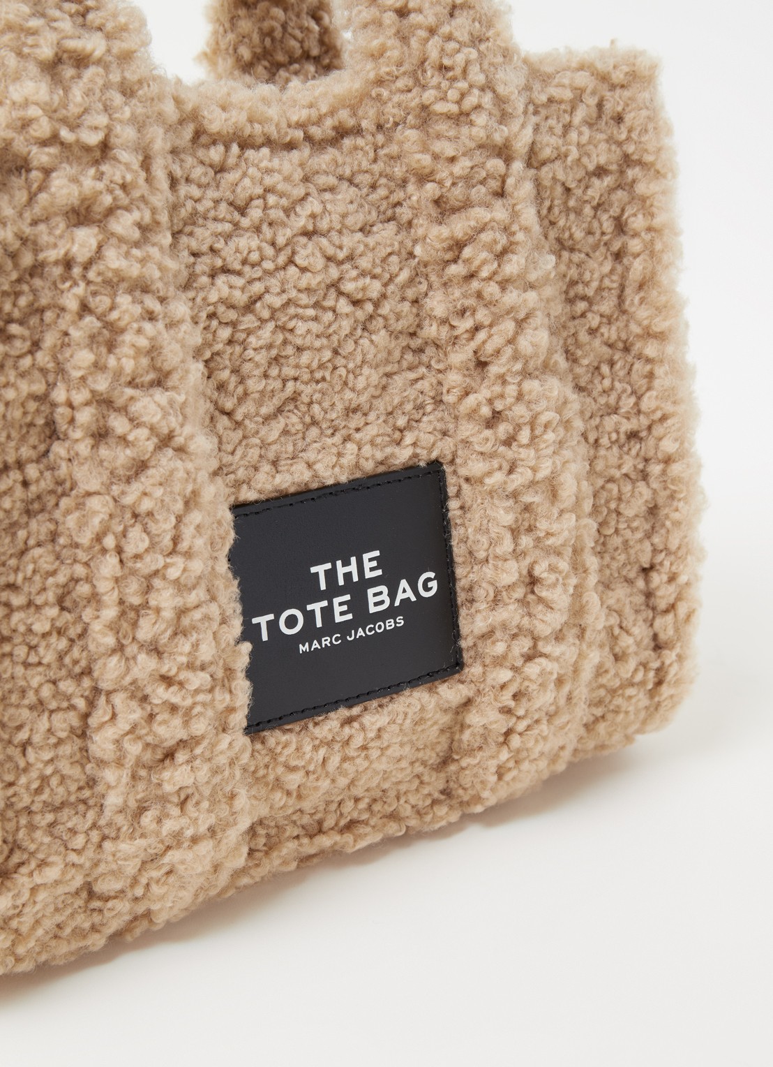 Marc Jacobs The Mini Tote handtas van teddy - detail 6 beige