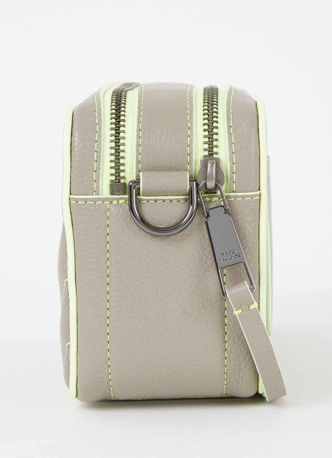 Marc Jacobs The Moto Shot crossbodytas van leer - detail 4 donkerbeige