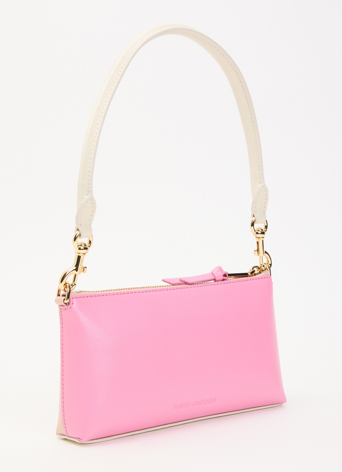 Marc Jacobs The pochette crossbody tas van leer met afneembare schouderriem  - achterkant roze