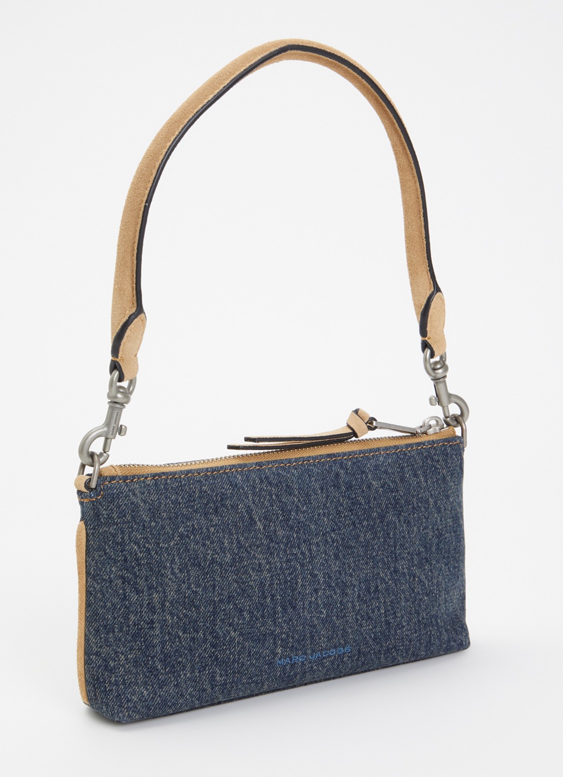 Marc Jacobs The Pochette schoudertas met logo - achterkant indigo