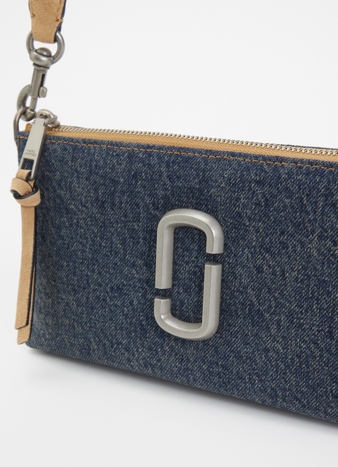 Marc Jacobs The Pochette schoudertas met logo - detail 4 indigo