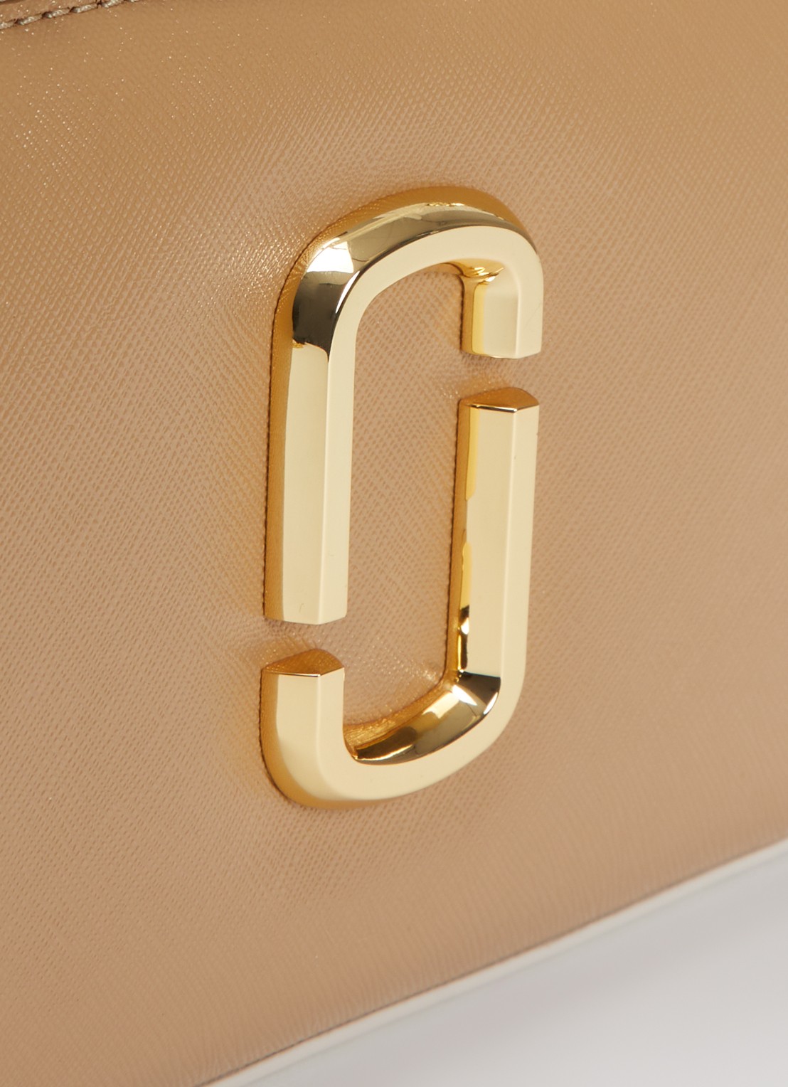Marc Jacobs The Pochette schoudertas van leer met logo - detail 7 camel