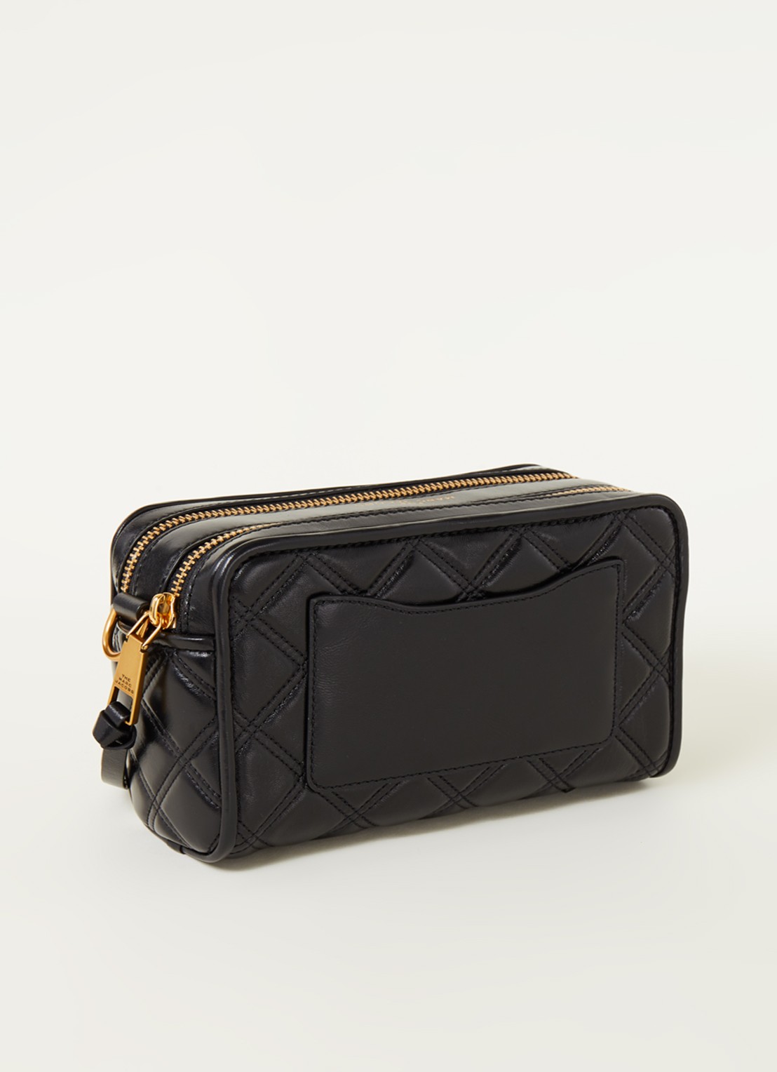Marc Jacobs The Quilted Softshot 21 cameratas van leer - achterkant 6 zwart