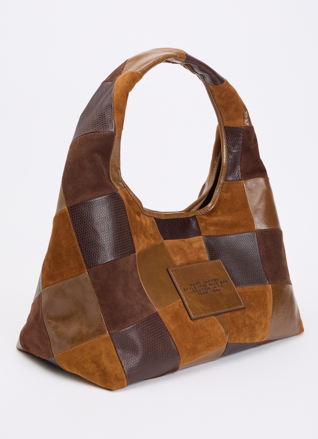 Marc Jacobs The Sack schoudertas van leer  - achterkant 3 bruin