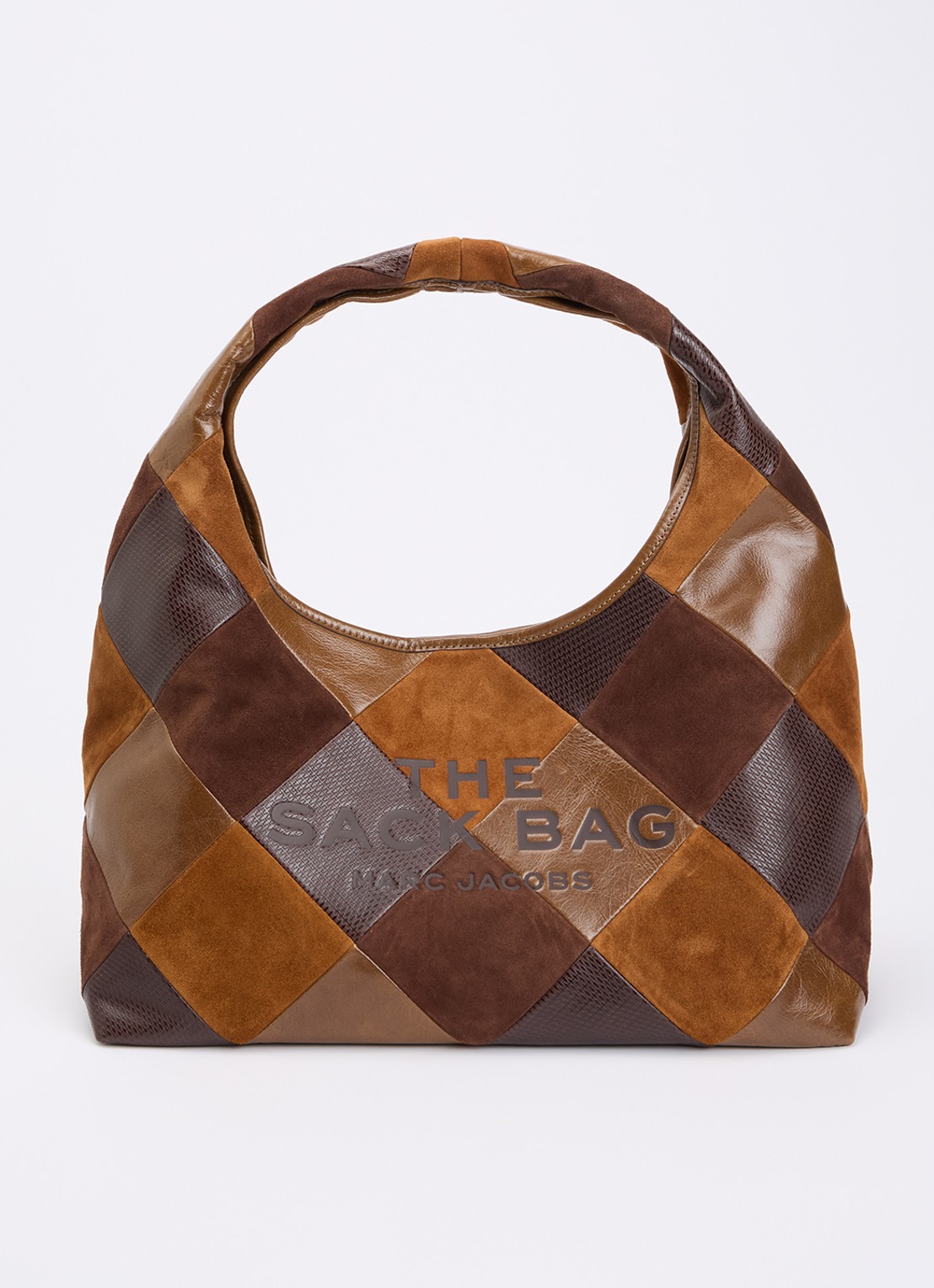 Marc Jacobs The Sack schoudertas van leer  - voorkant bruin