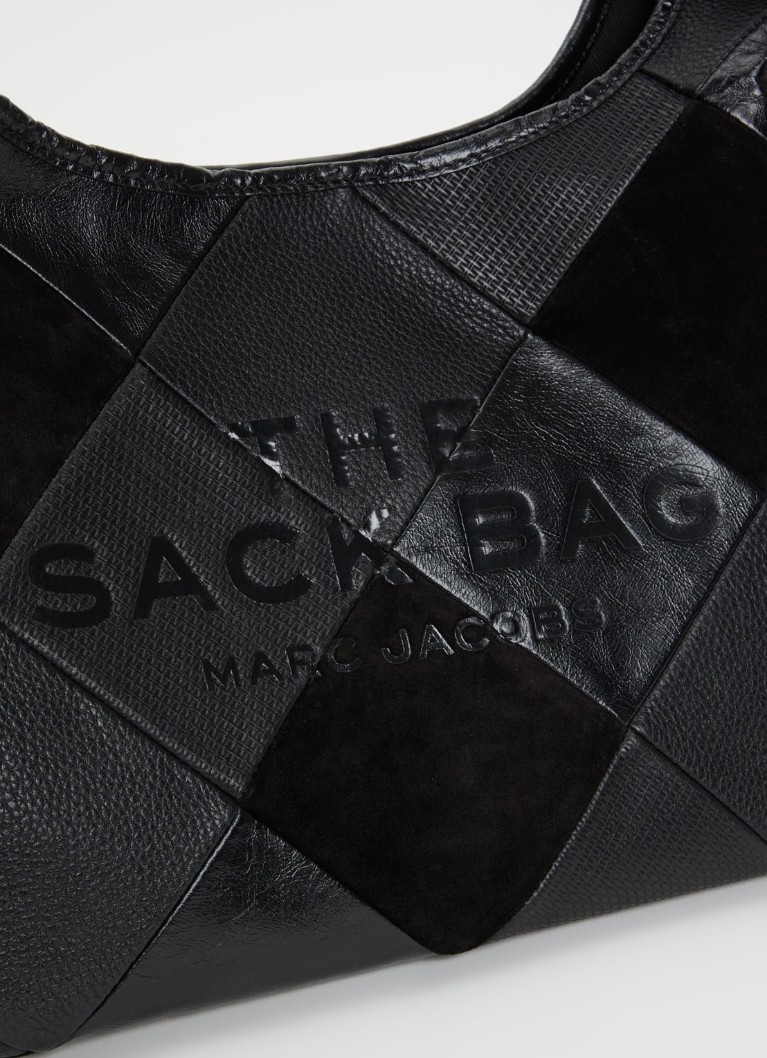 Marc Jacobs The Sack shopper van suède  - detail 5 zwart