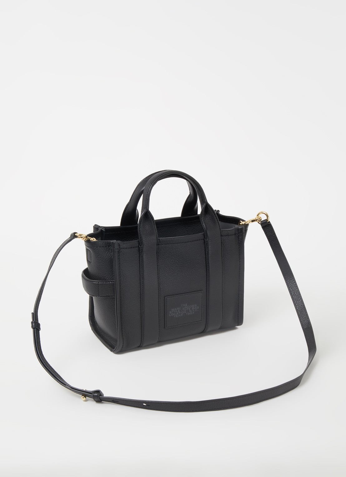 Marc Jacobs The Small Tote handtas met logo - achterkant zwart