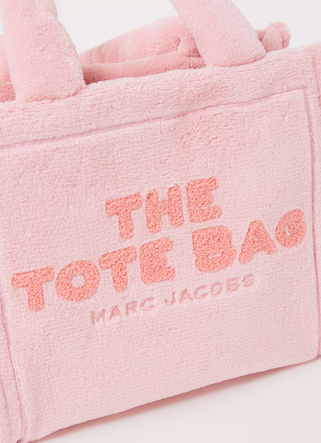 Marc Jacobs The Small Tote handtas met logo - detail 4 lichtroze