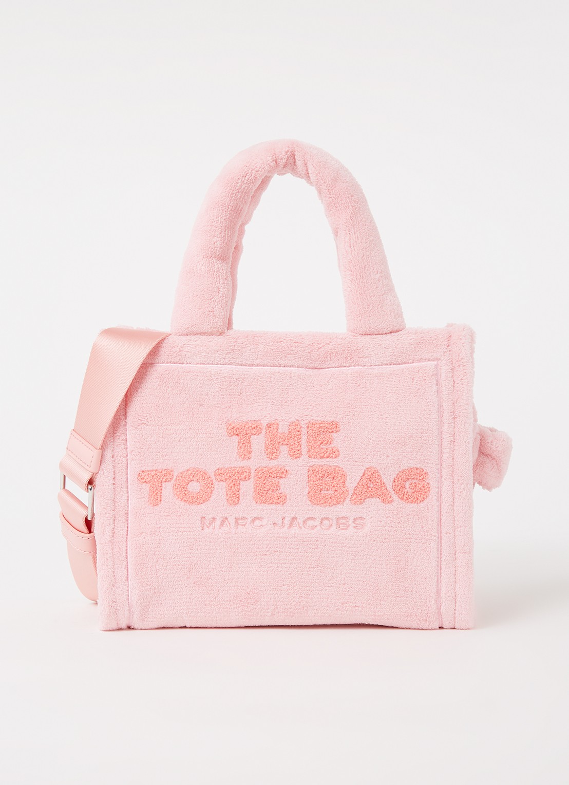 Marc Jacobs The Small Tote handtas met logo - voorkant 5 lichtroze