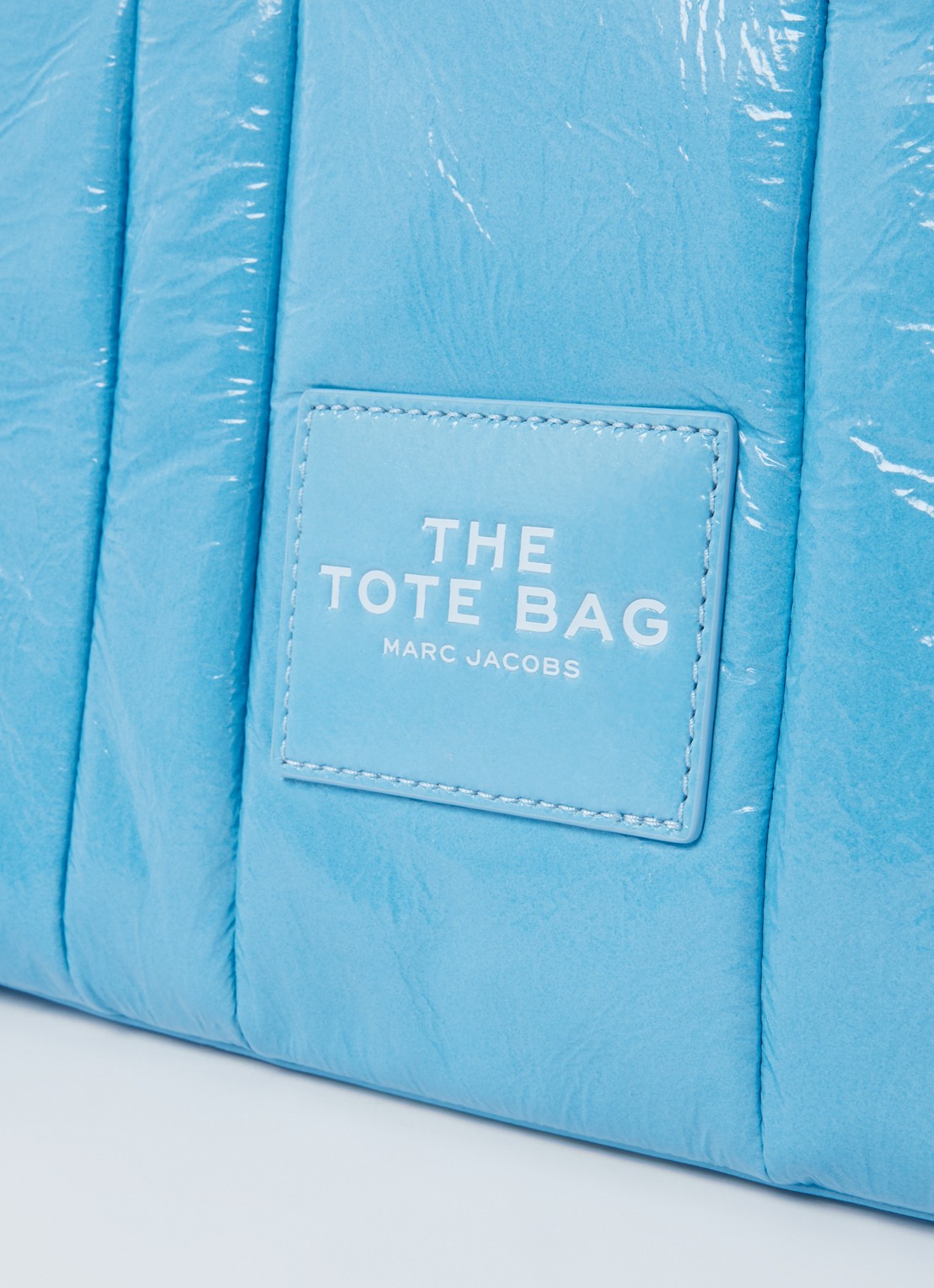Marc Jacobs The Small Tote handtas met logo - detail 6 blauw