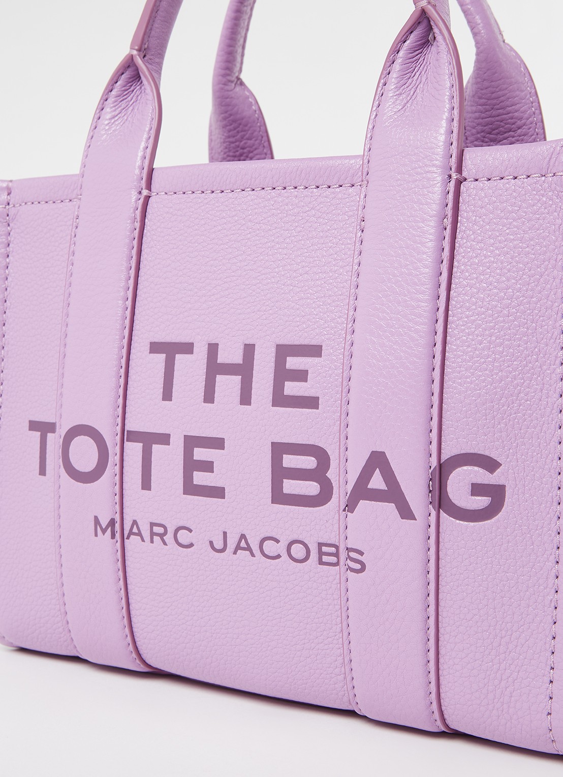Marc Jacobs The Small Tote handtas met logo - detail 4 paars