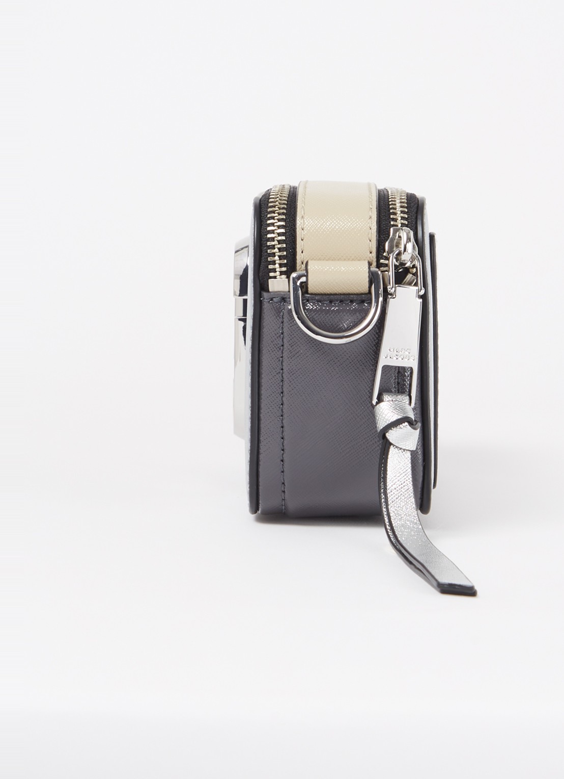 Marc Jacobs The Snapshot crossbodytas van leer - detail 3 grijs