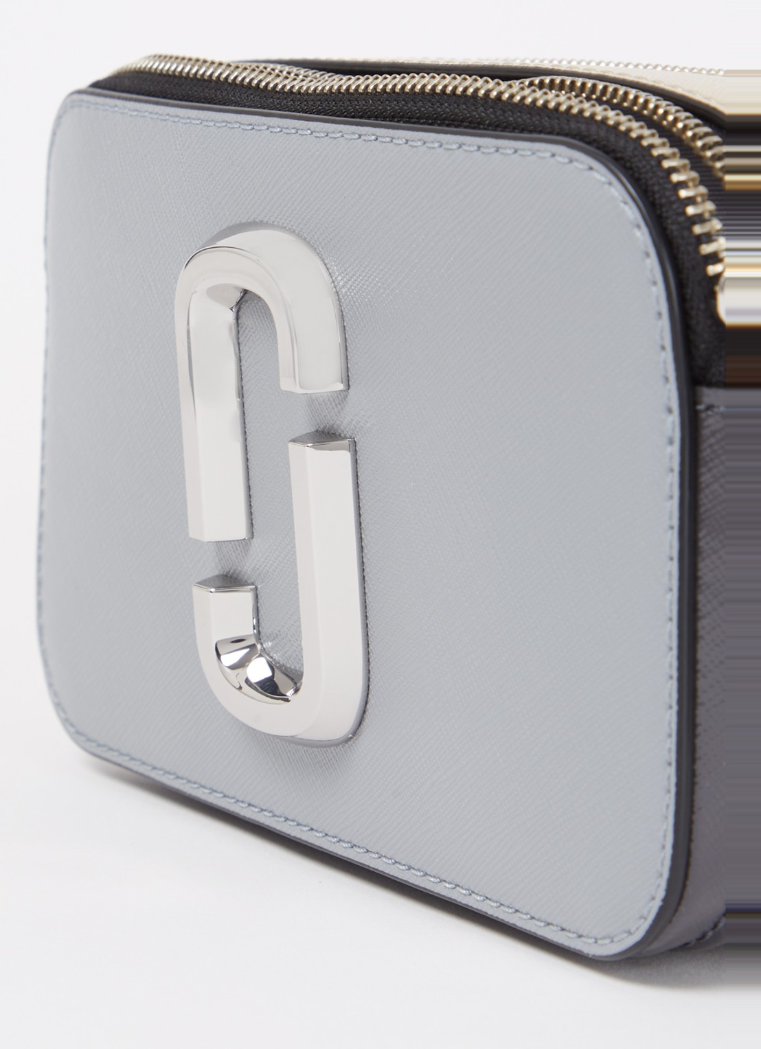 Marc Jacobs The Snapshot crossbodytas van leer - detail 4 grijs