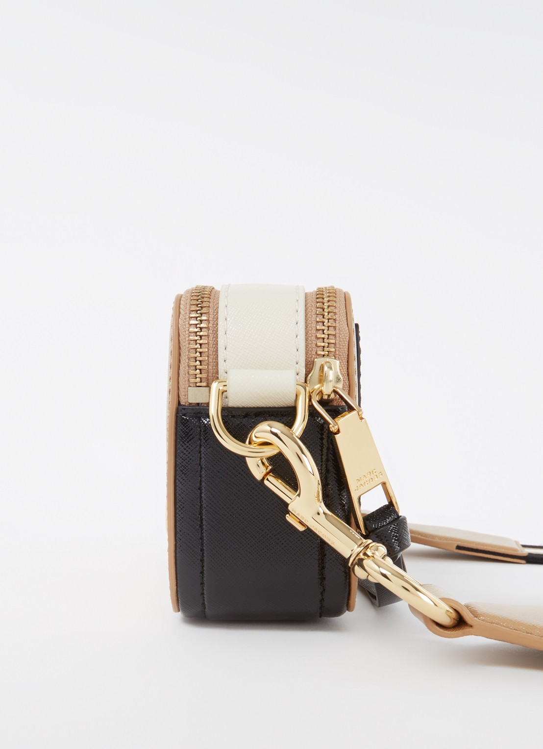 Marc Jacobs The Snapshot crossbodytas van leer - detail 5 camel