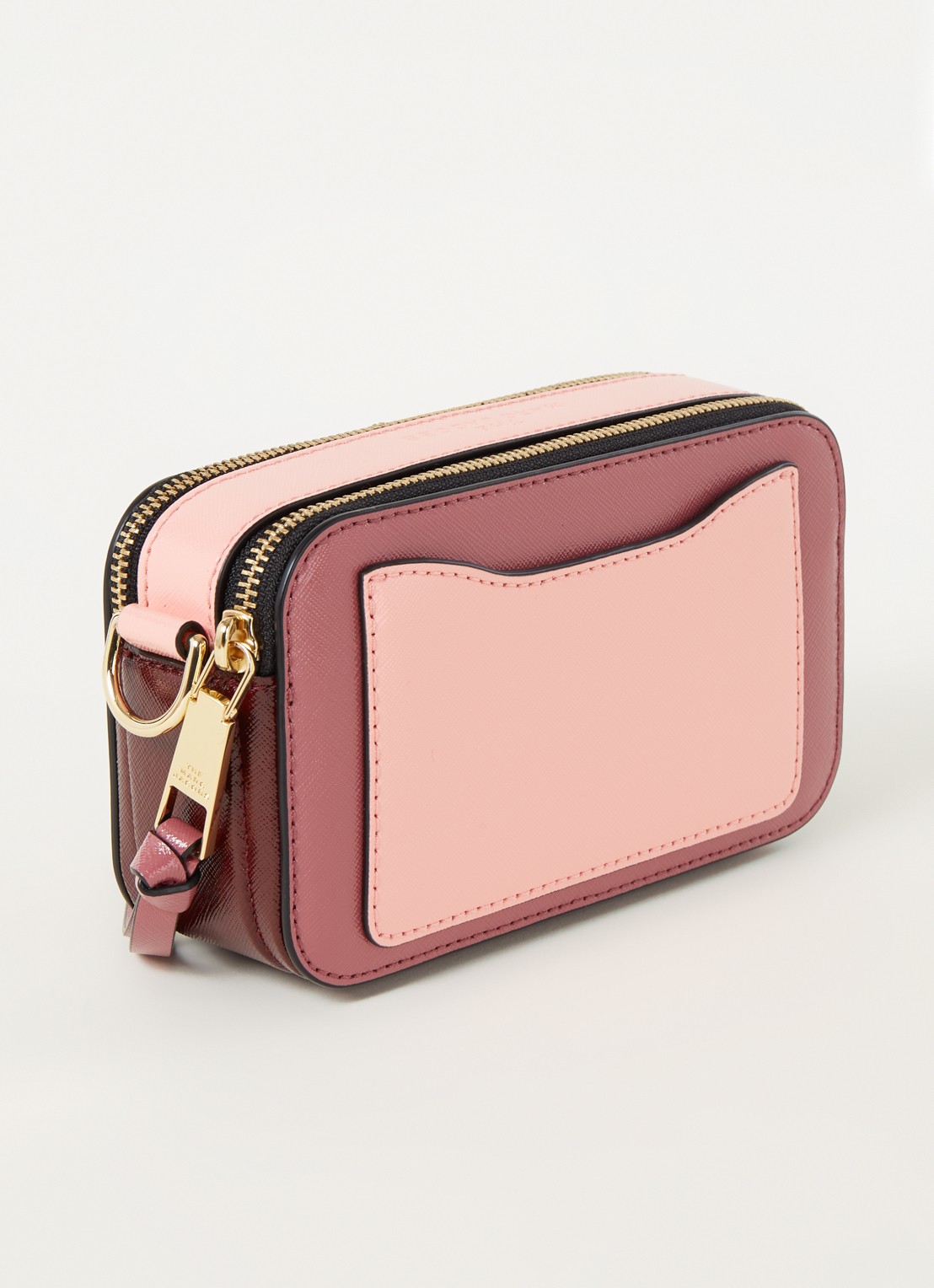 Marc Jacobs The Snapshot crossbodytas van leer - achterkant 3 roze