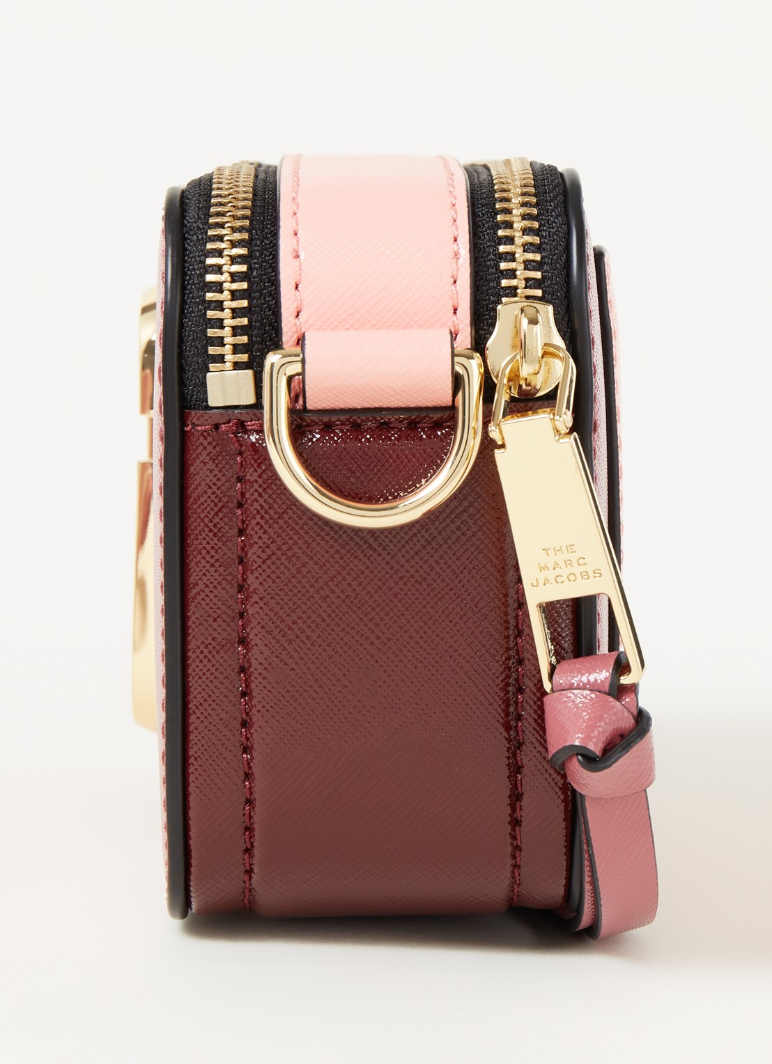 Marc Jacobs The Snapshot crossbodytas van leer - detail 5 roze