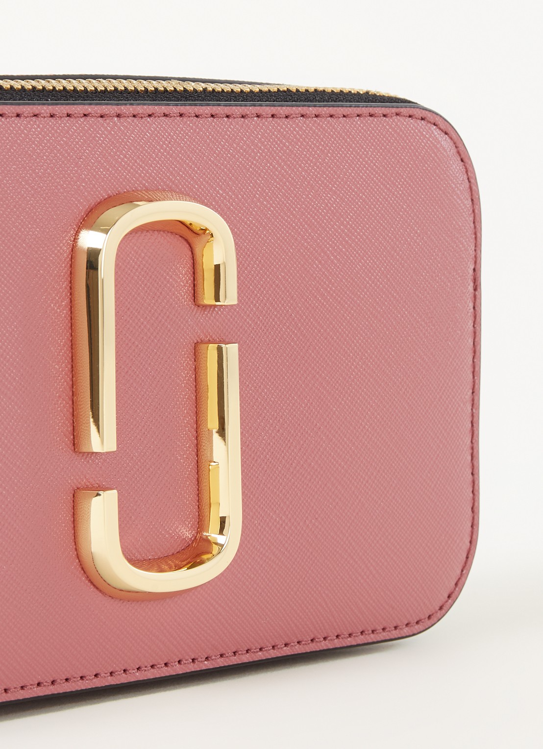 Marc Jacobs The Snapshot crossbodytas van leer - detail 6 roze