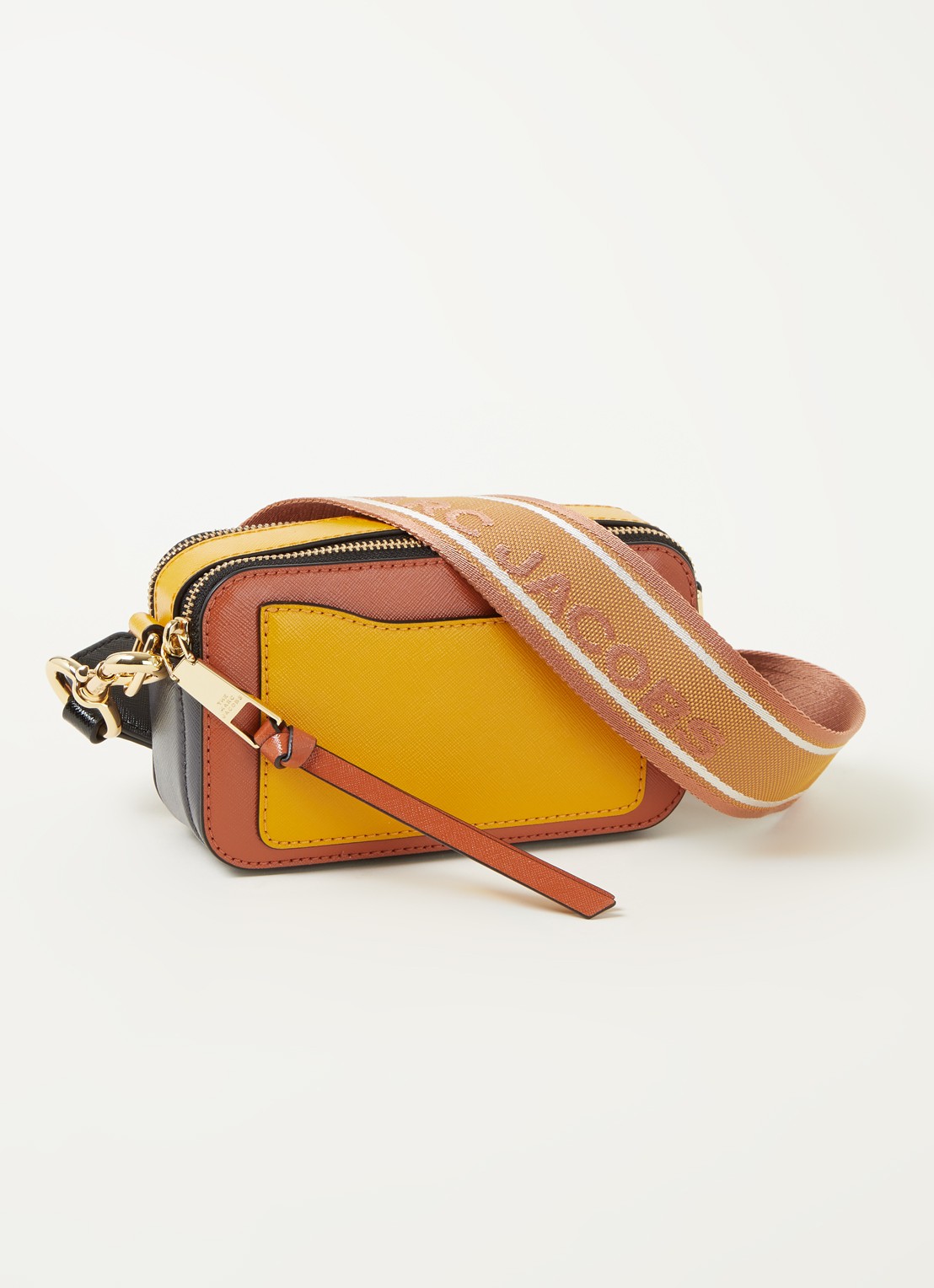 Marc Jacobs The Snapshot crossbodytas van leer - achterkant 4 bruin
