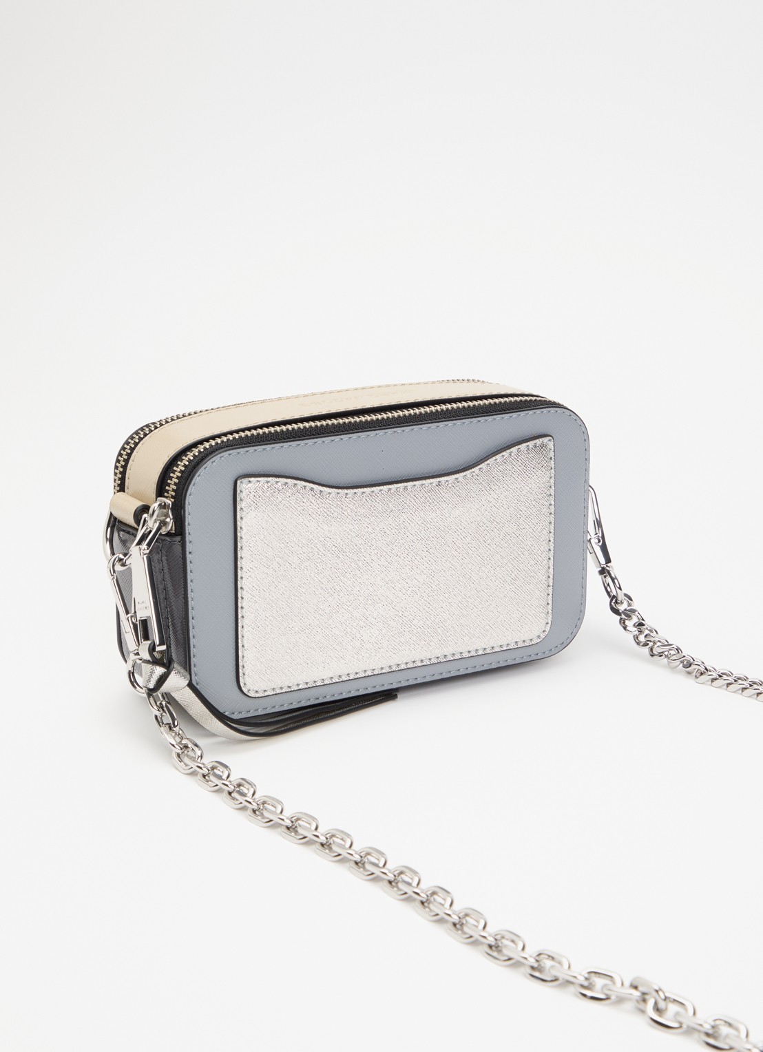 Marc Jacobs The Snapshot crossbodytas van leer - achterkant 6 grijs