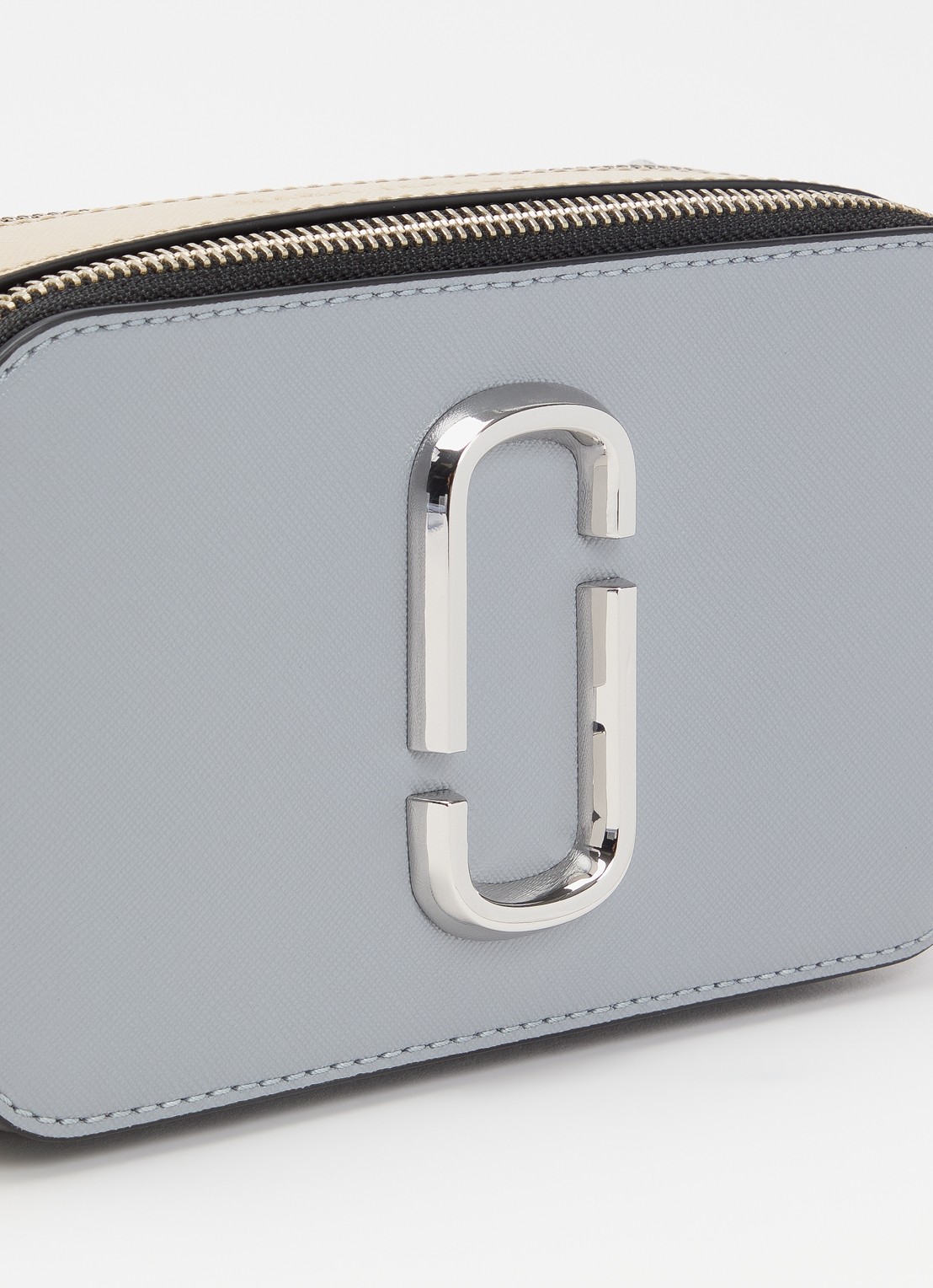 Marc Jacobs The Snapshot crossbodytas van leer - detail 3 grijs