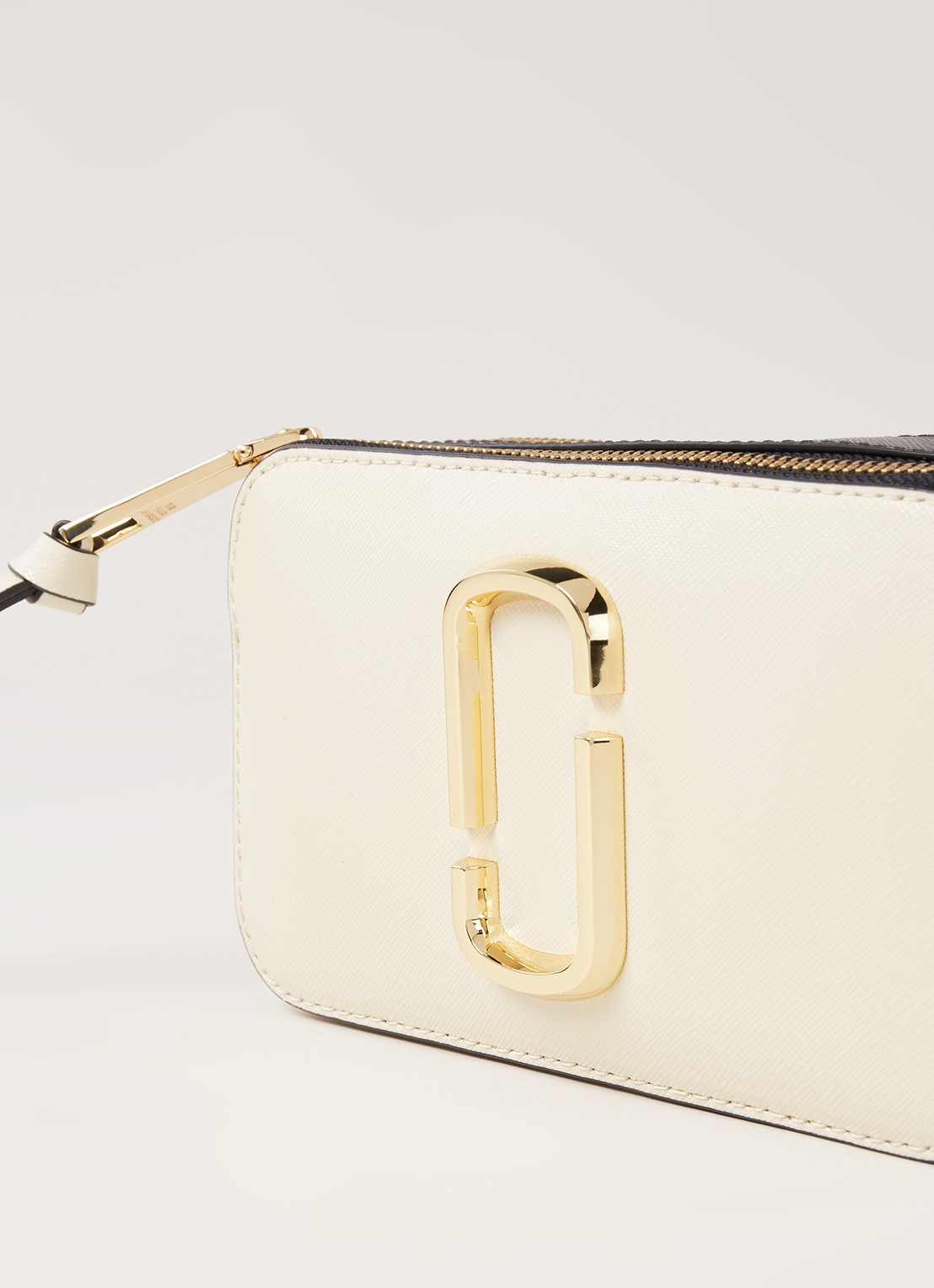 Marc Jacobs The Snapshot crossbodytas van leer - detail 4 ivoor