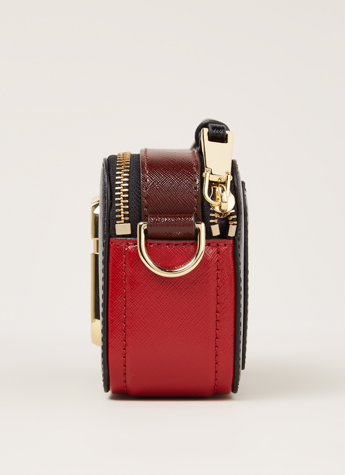 Marc Jacobs The Snapshot crossbodytas van leer - detail 3 zwart