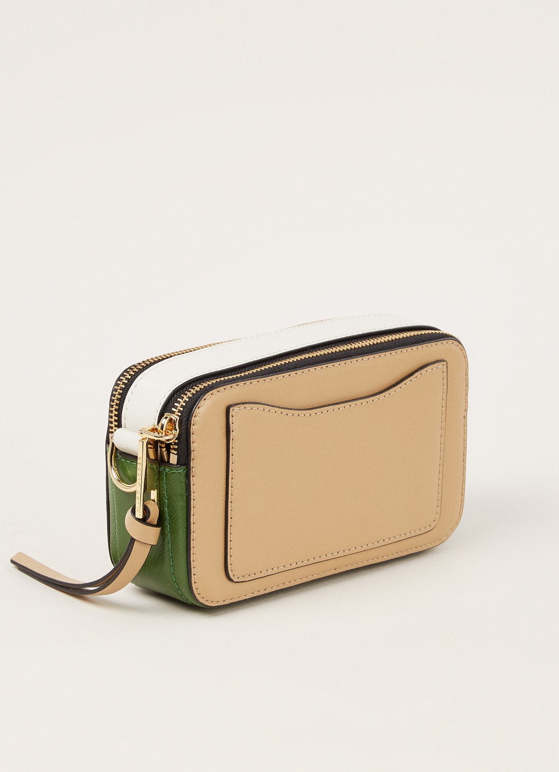 Marc Jacobs The Snapshot crossbodytas van leer - detail 3 beige