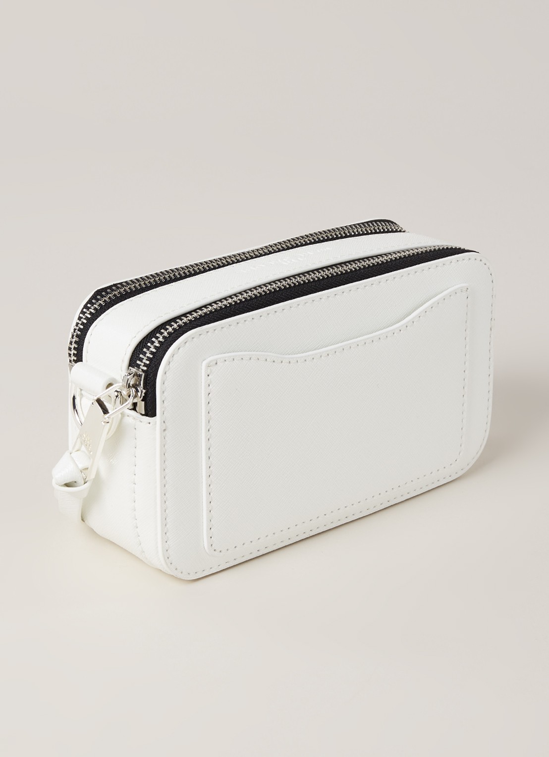 Marc Jacobs The Snapshot DTM crossbodytas van leer - detail gebroken wit
