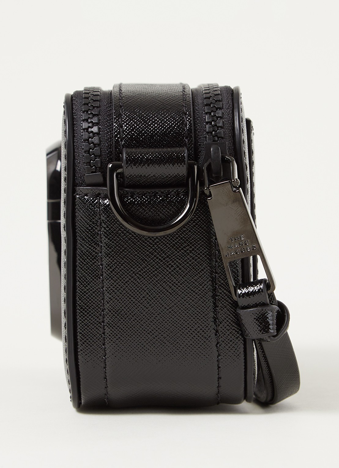Marc Jacobs The Snapshot DTM crossbodytas van leer - detail 3 zwart