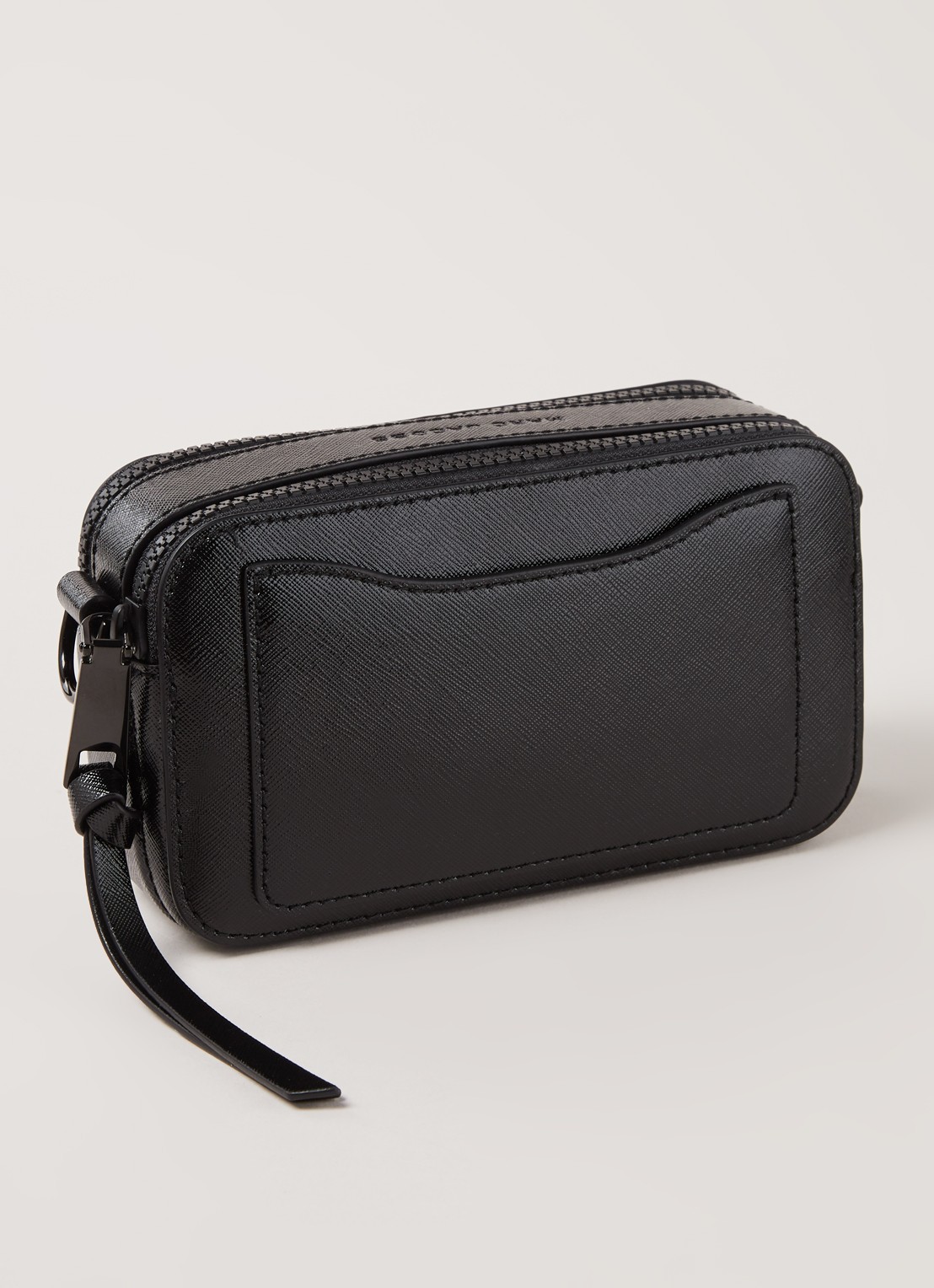 Marc Jacobs The Snapshot DTM crossbodytas van leer - detail 5 zwart