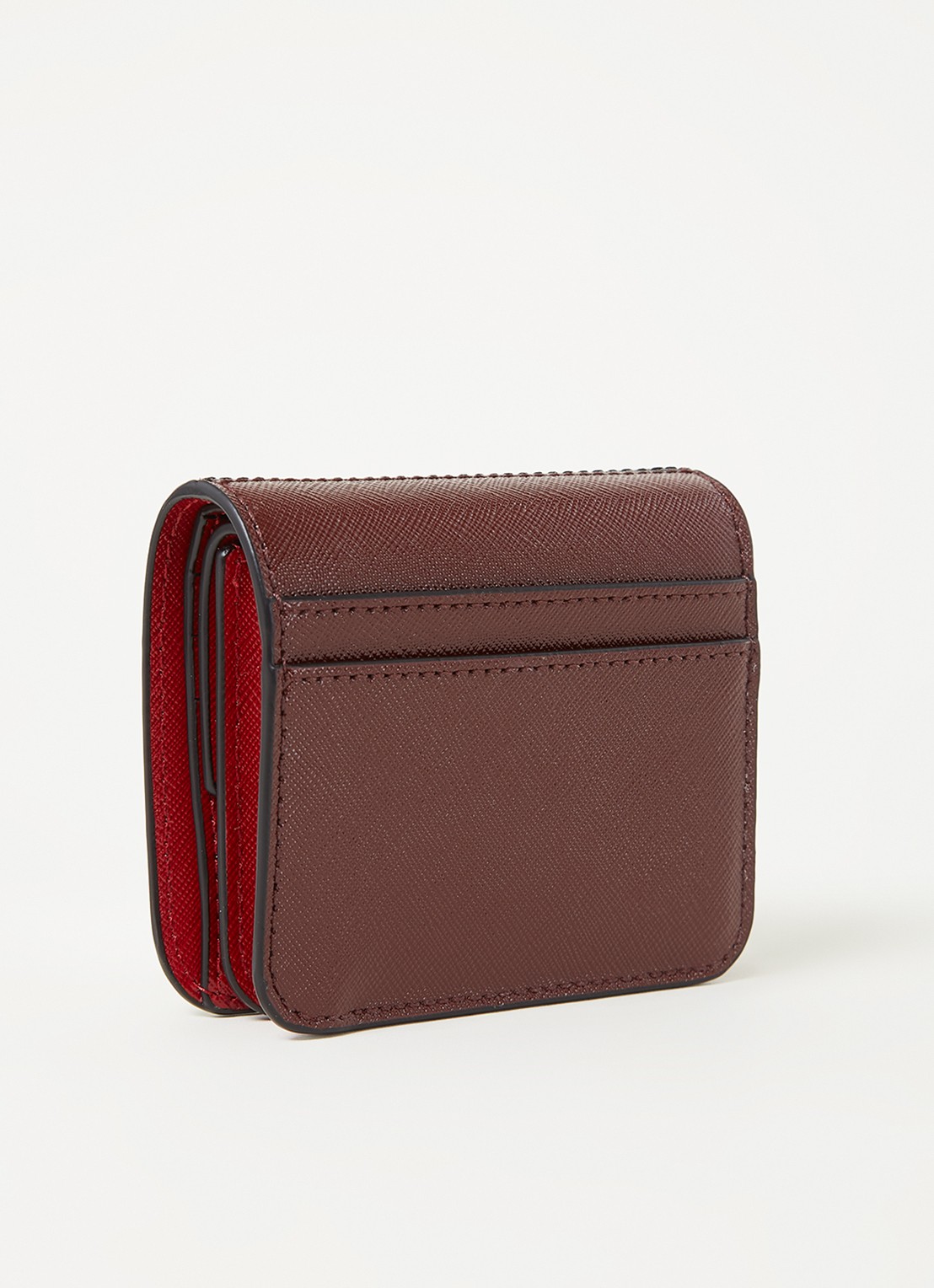 Marc Jacobs The Snapshot Mini portemonnee van leer - achterkant 2 zwart