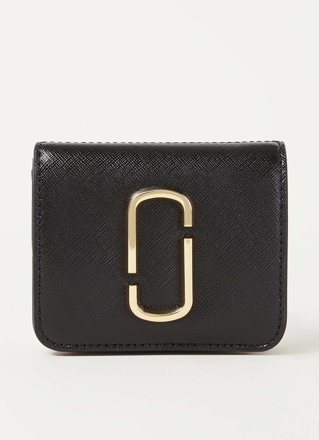 Marc Jacobs The Snapshot Mini portemonnee van leer - voorkant 3 zwart