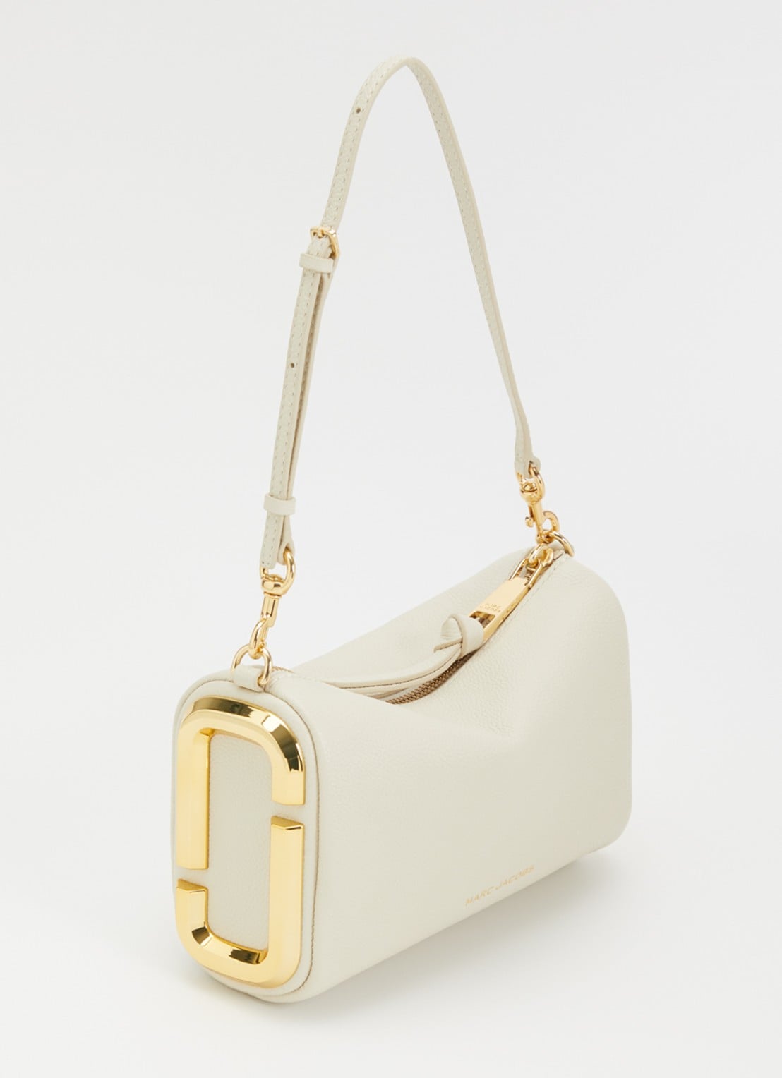 Marc Jacobs The Snapshot schoudertas van leer - achterkant gebroken wit