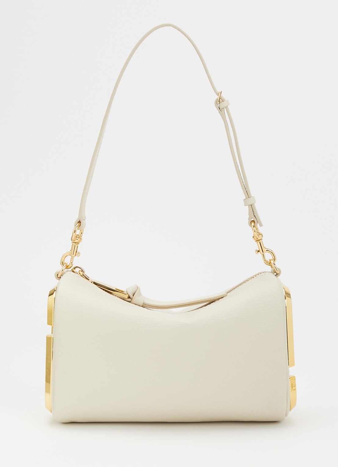 Marc Jacobs The Snapshot schoudertas van leer - voorkant 6 gebroken wit