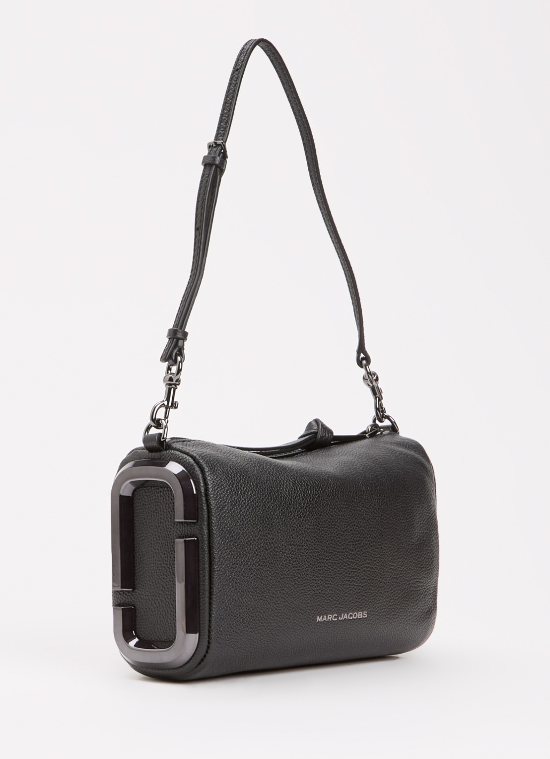 Marc Jacobs The Snapshot schoudertas van leer - achterkant zwart
