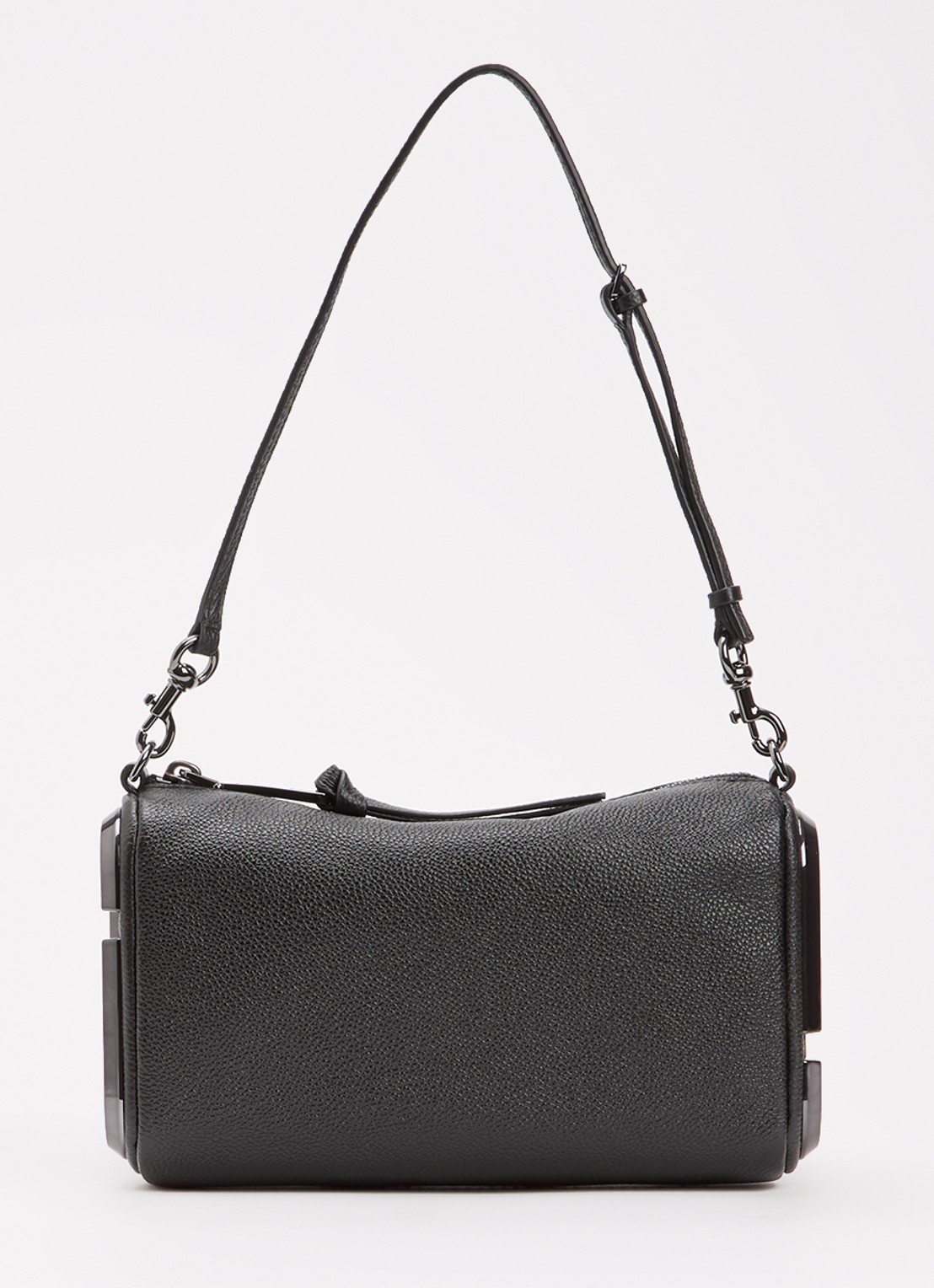 Marc Jacobs The Snapshot schoudertas van leer - voorkant 6 zwart