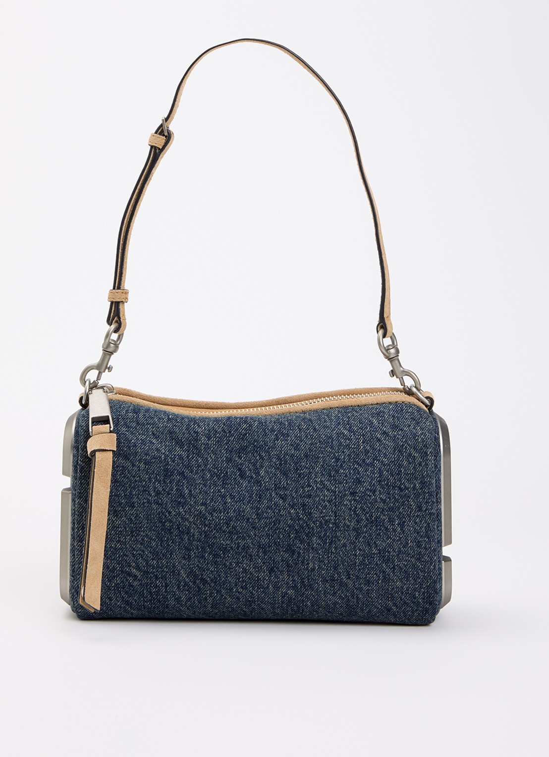 Marc Jacobs The Snapshot schoudertas van leer - voorkant 6 denim