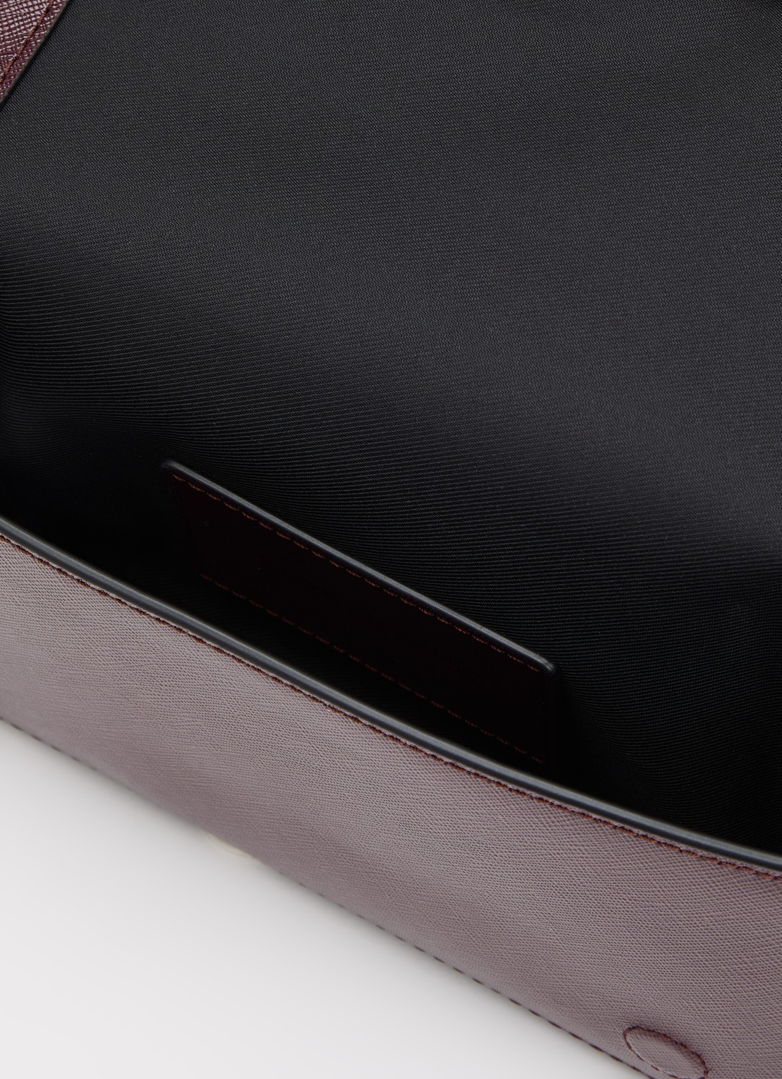 Marc Jacobs The Snapshot Wallet On Chain clutch van lakleer met afneembare schouderriem - detail 3 zwart