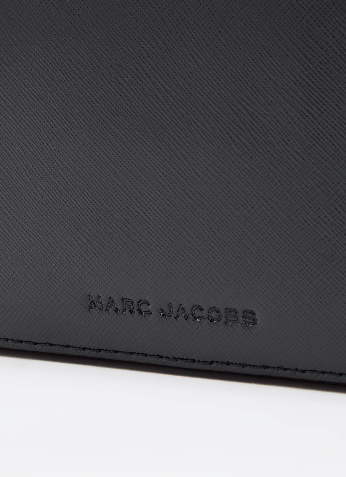 Marc Jacobs The Snapshot Wallet On Chain clutch van lakleer met afneembare schouderriem - detail 5 zwart