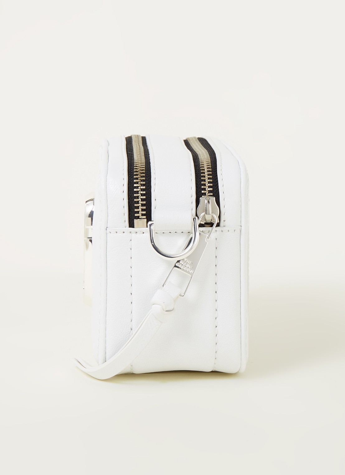 Marc Jacobs The Softshot DTM cameratas van kalfsleer - detail 5 wit