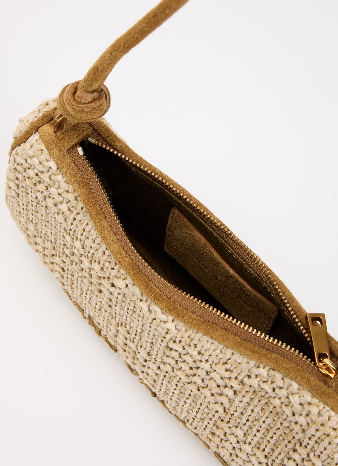 Marc Jacobs The Summer Woven Charm schoudertas met tasbedel - detail 3 metallic