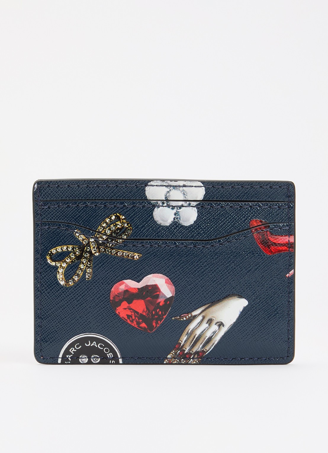 Marc Jacobs The Trinket Utility Snapshot pasjeshouder - achterkant 3 donkerblauw