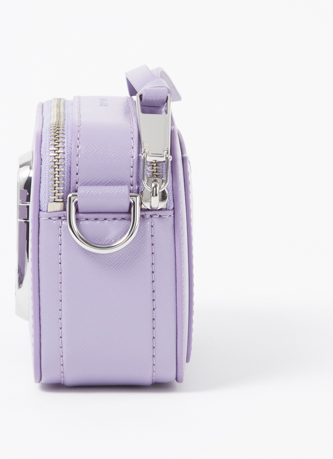 Marc Jacobs The Utility Snapshot crossbodytas van leer met logo - detail 5 lila
