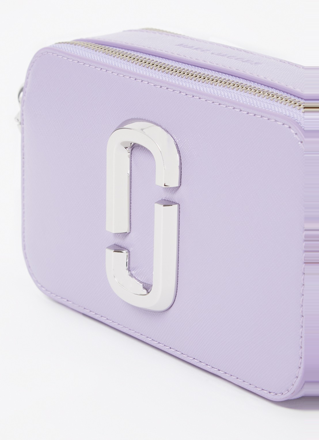 Marc Jacobs The Utility Snapshot crossbodytas van leer met logo - detail 6 lila